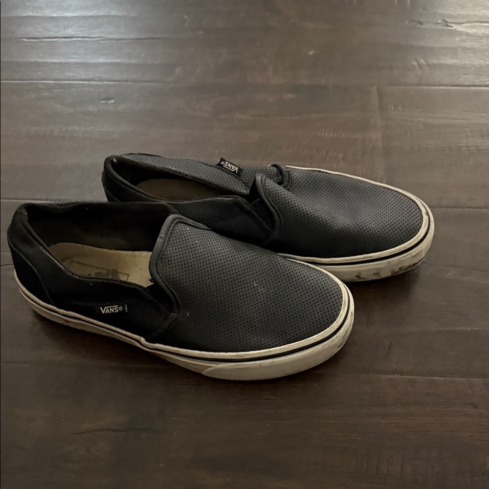 Vans Women's Black Slip-On Sneakers